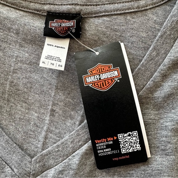 NWT Harley-Davidson Rally Eagle Label Heather Grey T-Shirt Sturgis Rally 2021 - Picture 11 of 14
